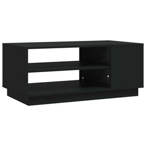 vidaXL fekete szerelt fa doh&aacute;nyz&oacute;asztal 102x55x43 cm