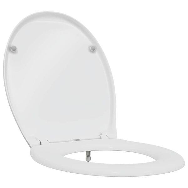 vidaXL Gyorsan Levehető WC Ülőke Fehér 44.8 x 37.3 x 4.2 cm Duroplast