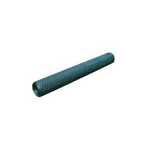 vidaXL z&ouml;ld PVC-bevonat&uacute; csirkeh&aacute;l&oacute; dr&oacute;tker&iacute;t&eacute;s 25 x 0,5 m
