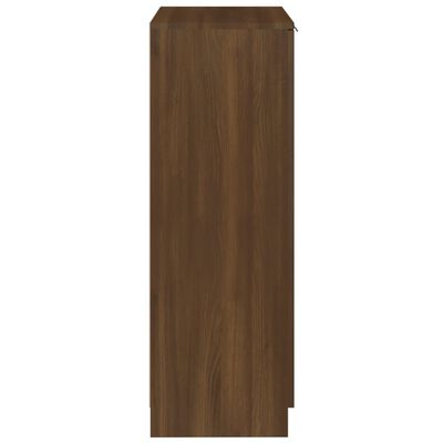 vidaXL barna tölgyszínű szerelt fa cipősszekrény 59 x 35 x 100 cm