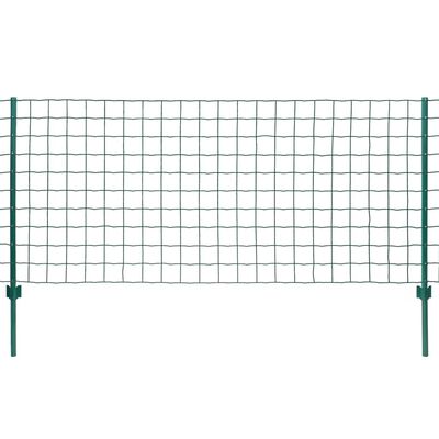 vidaXL Euro Fence zöld acélkerítés 20 x 0,8 m