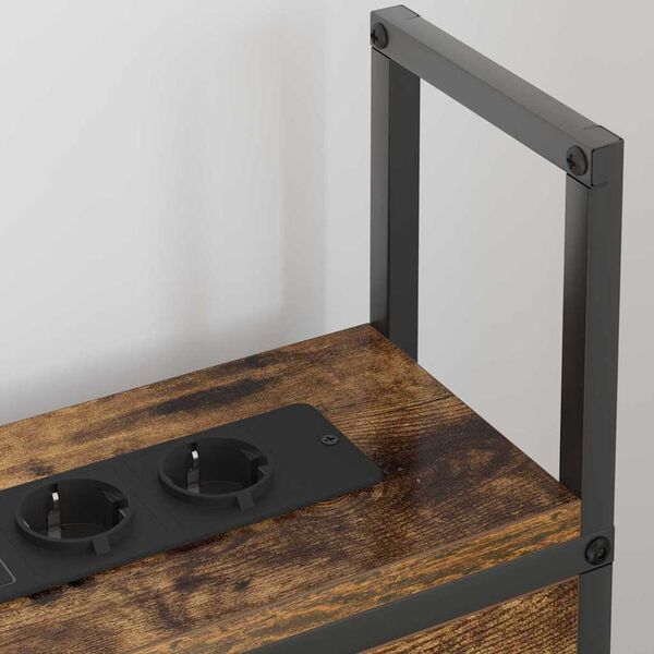 vidaXL T&aacute;rol&oacute;s Fejt&aacute;mla T&ouml;ltő &Aacute;llom&aacute;ssal F&uuml;st&ouml;lt t&ouml;lgy 83 x 15 x 98 cm