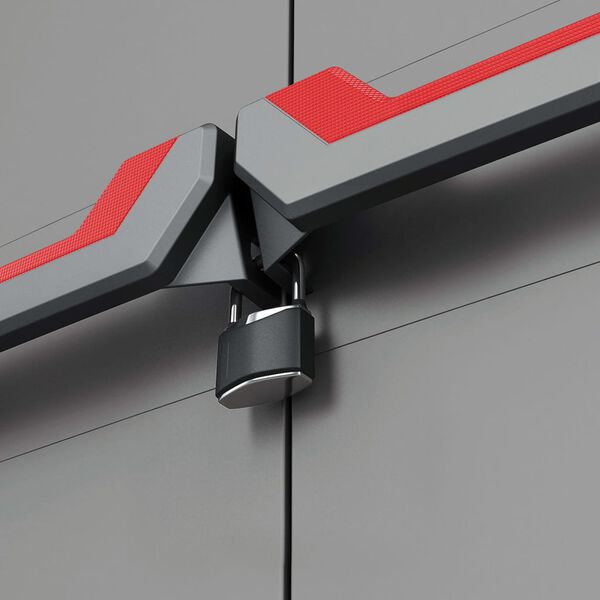 Keter Stilo szürke és fekete polcos tárolószekrény 173 cm