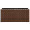 vidaXL 2 db barna polyrattan kerti &uuml;ltetől&aacute;da 2 cser&eacute;ppel 72x30x32 cm