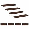 vidaXL L&eacute;pcsőszőnyegek 8 db 100 x 30 x 2 cm S&ouml;t&eacute;t Barna T&ouml;m&ouml;r b&uuml;kkfa