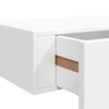 vidaXL 2 db feh&eacute;r MDF falra szerelhető fi&oacute;kos polc 60 x 23,5 x 10 cm