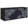 vidaXL Fals&iacute;that&oacute; TV Szekr&eacute;ny DOKKUM 102 x 33 x 40 cm Fekete T&ouml;lgy