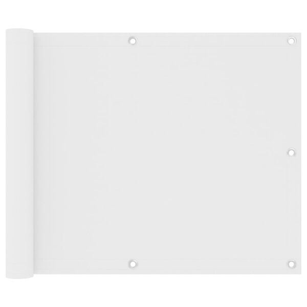 vidaXL feh&eacute;r oxford-sz&ouml;vet erk&eacute;lyparav&aacute;n 75 x 600 cm