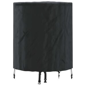 vidaXL Asztal Fedő Egysz&iacute;nű Fekete 62 x 62 x 70 cm sz&ouml;vet