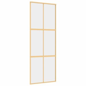 vidaXL aranysz&iacute;nű &aacute;tl&aacute;tsz&oacute; ESG &uuml;veg &eacute;s alum&iacute;nium tol&oacute;ajt&oacute; 76 x 205 cm