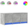 vidaXL betonsz&uuml;rke szerelt fa TV-szekr&eacute;ny LED-ekkel 97 x 34 x 40 cm