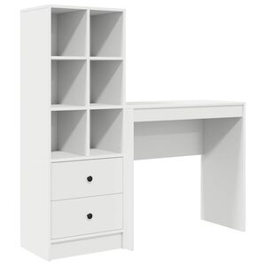 vidaXL Asztal Feh&eacute;r 125,5 x 40 x 127 cm 2 db