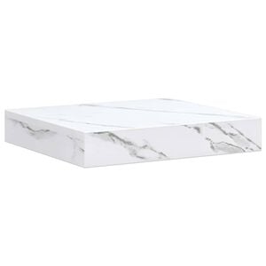 vidaXL Falpolc Falra szerelhető Feh&eacute;r m&aacute;rv&aacute;ny 23 x 23,5 x 3,8 cm