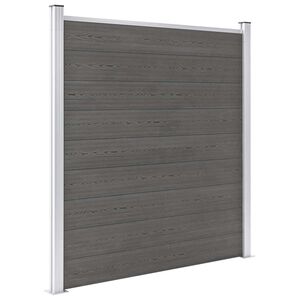 vidaXL sz&uuml;rke WPC ker&iacute;t&eacute;spanel 180 x 186 cm