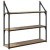 vidaXL Falpolc Falra szerelhető Artisan t&ouml;lgy 80 x 21 x 78,5 cm