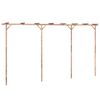 vidaXL bambusz pergola 385 x 40 x 205 cm