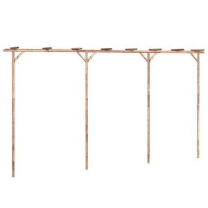 vidaXL bambusz pergola 385 x 40 x 205 cm