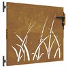 vidaXL fűmint&aacute;s corten ac&eacute;l kerti kapu 85 x 100 cm
