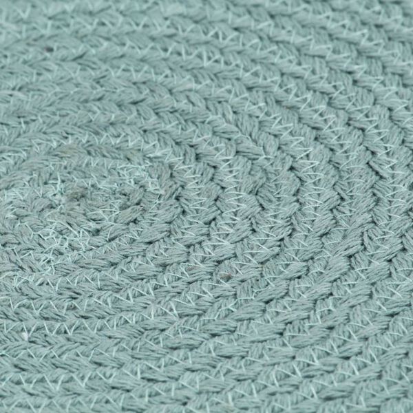 vidaXL 6 db sima zöld kerek pamutalátét 38 cm