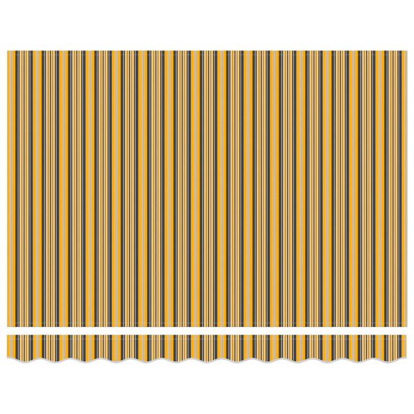 vidaXL Beh&uacute;zhat&oacute; napellenző S&aacute;rga &eacute;s Sz&uuml;rke 350 x 250 cm