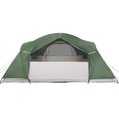 vidaXL 8 személyes zöld vízálló keresztirányú családi sátor