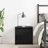 vidaXL Éjjeliszekrény fiókkal Fekete tölgy 40 x 30 x 39 cm Faanyag