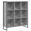 vidaXL K&ouml;nyvespolc 99.5 x 30 x 108.5 cm Szerelt Fa Sz&uuml;rke Sonoma