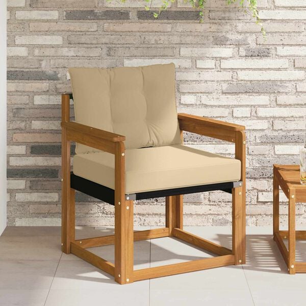 vidaXL K&uuml;lt&eacute;ri kanap&eacute; T&ouml;m&ouml;r ak&aacute;cfa &eacute;s textil&eacute;n Term&eacute;szetes