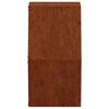 vidaXL 2 db rozsda sz&iacute;nű corten ac&eacute;l fali n&ouml;v&eacute;nytart&oacute; 30 x 10 x 25 cm