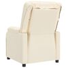 vidaXL krémszínű műbőr masszázsfotel