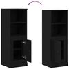 vidaXL Highboard Fekete t&ouml;lgy 36 x 35,5 x 103,5 cm Faanyag
