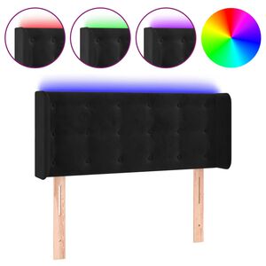 vidaXL fekete b&aacute;rsony LED-es fejt&aacute;mla 83 x 16 x 78/88 cm