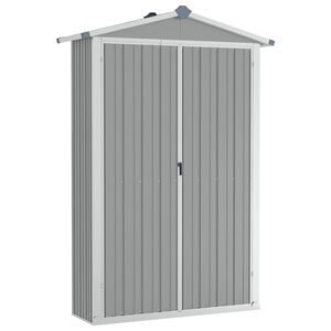 vidaXL sz&uuml;rke horganyzott ac&eacute;l kerti f&eacute;szer 116x45x175 cm