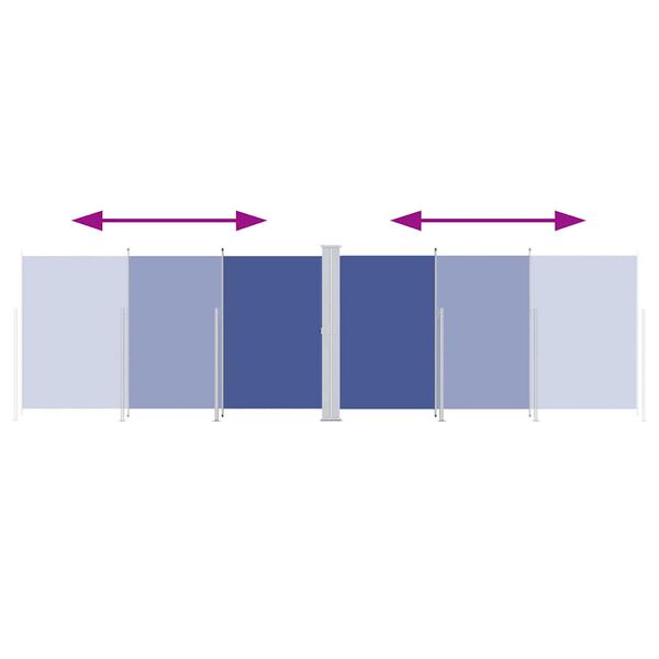 vidaXL k&eacute;k beh&uacute;zhat&oacute; oldals&oacute; napellenző 180 x 600 cm