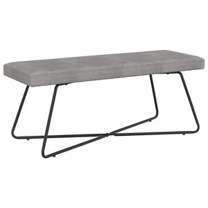 vidaXL pad Egysz&iacute;nű Vil&aacute;gossz&uuml;rke 110 x 40 x 45 cm B&aacute;rsony