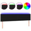 vidaXL fekete sz&ouml;vet LED-es fejt&aacute;mla 160x5x78/88 cm