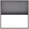 vidaXL barna alum&iacute;nium plisz&eacute; ablaksz&uacute;nyogh&aacute;l&oacute; 120 x 120 cm