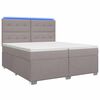 vidaXL Boxspring &aacute;gy matraccal T&oacute;psz&iacute;nű 200 x 200 cm Sz&ouml;vet