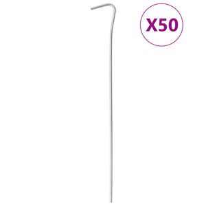 vidaXL 50 db horganyzott ac&eacute;l s&aacute;torc&ouml;vek 23 cm &Oslash;3 mm