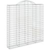 vidaXL &iacute;ves horganyzott vas gabion kos&aacute;r 200x30x200/220 cm