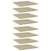 vidaXL 8 db sonoma-t&ouml;lgy sz&iacute;nű forg&aacute;cslap k&ouml;nyvespolc 40 x 40 x 1,5 cm