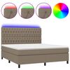 vidaXL t&oacute;psz&iacute;nű sz&ouml;vet rug&oacute;s &eacute;s LED-es &aacute;gy matraccal 160x200 cm