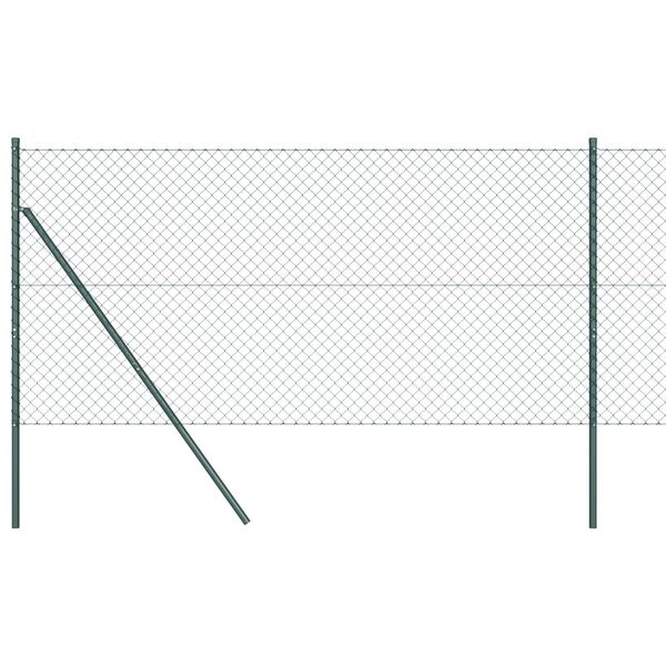 vidaXL Ker&iacute;t&eacute;soszlop Z&ouml;ld 25 x 1 m (40 x 40 mm-es h&aacute;l&oacute;val) Ac&eacute;l &eacute;s PVC