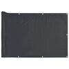 vidaXL antracitsz&uuml;rke PVC bel&aacute;t&aacute;s elleni erk&eacute;lyparav&aacute;n 400x75 cm
