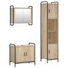 vidaXL F&uuml;rdőszobai Szekr&eacute;ny Szett 3 db Sonoma T&ouml;lgy 40 x 36 x 181 cm