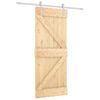 vidaXL Cs&uacute;sz&oacute; ajt&oacute; Term&eacute;szetes &eacute;s Feh&eacute;r 80 x 210 cm T&ouml;m&ouml;r Fenyőfa