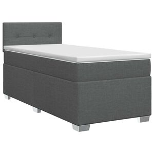 vidaXL Boxspring &aacute;gy matraccal S&ouml;t&eacute;tsz&uuml;rke 90 x 190cm Sz&ouml;vet