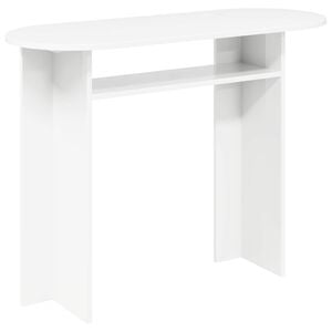 vidaXL Konzolasztal Feh&eacute;r 100 x 39,5 x 75 cm Szerelt Fa