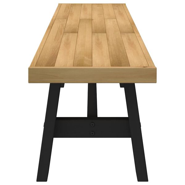 vidaXL &eacute;tkezőpad NOAIN A alak&uacute; l&aacute;bak 180x40x45 cm t&ouml;m&ouml;rfa fenyőfa