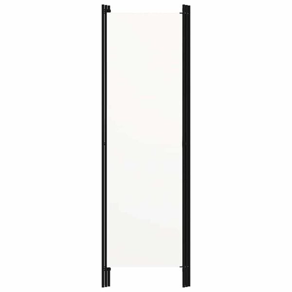 vidaXL feh&eacute;r 3 paneles parav&aacute;n 150 x 180 cm